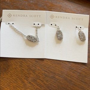Kendra earrings and bracelet